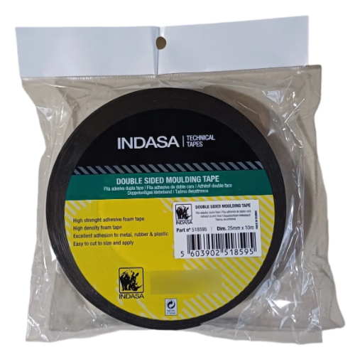 Cinta Doble Faz 12mm x10mts Indasa