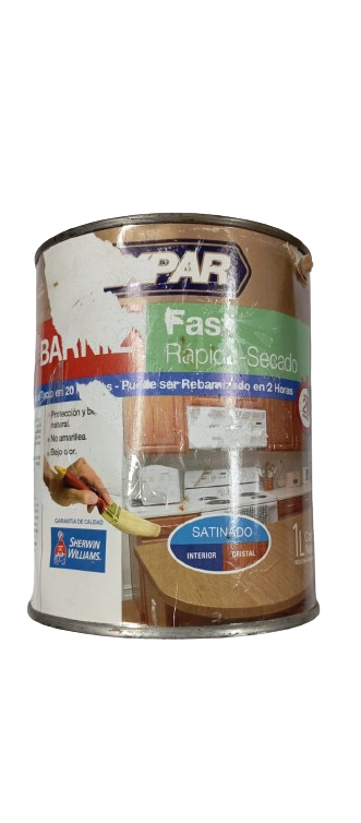 Barniz Rexpar Fast Al Agua Satinado 1 lt