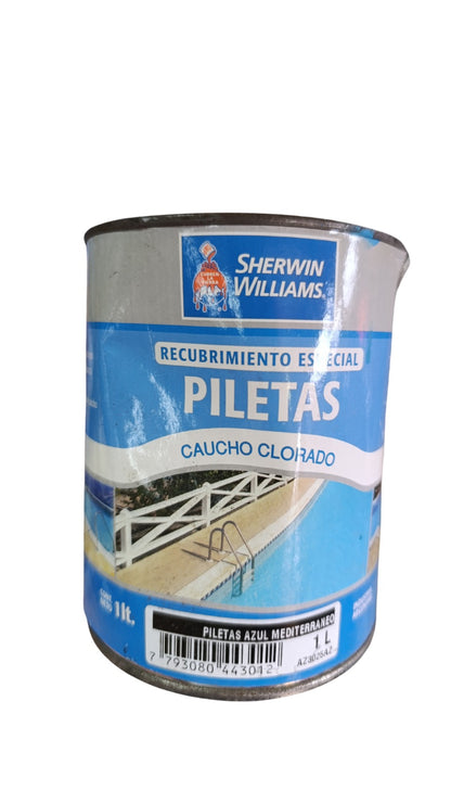 Pintura Para Piletas Caucho Clorado Sherwin 1l