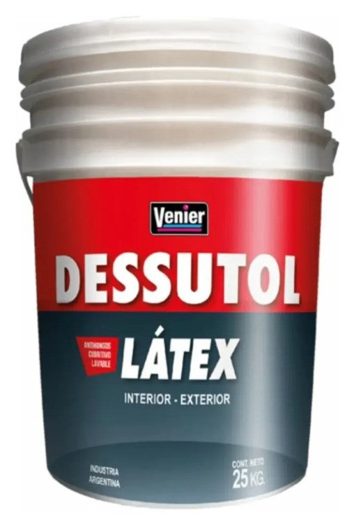 VENIER DESSUTOL LATEX INTERIOR/EXTERIOR BLANCO 10lts