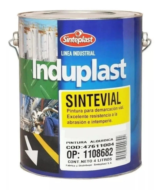 Pintura Demarcacion Vial Sinteplast 4 Litros