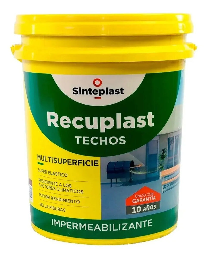 Recuplast Techos Impermeabilizante Sinteplast Color Teja 20 Litros –  Pinturerías Boulogne