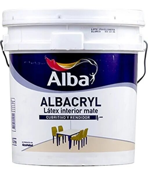 Albacryl Pintura Latex Interior Blanco Mate Alba