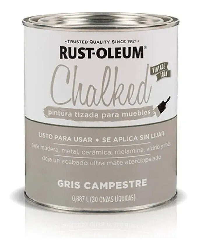 Chalked Pintura Tizada Base Agua de Interior Rust Oleum