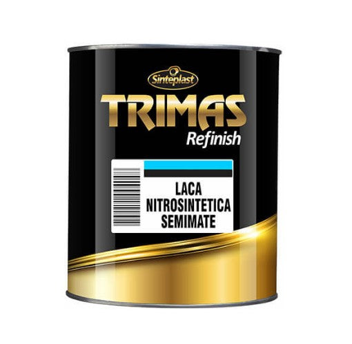 Laca Nitrosintetica Negra Semimate. Trimas Sinteplast