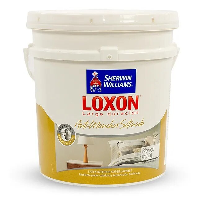 Loxon Latex Antimanchas Interior Satinado Sherwin Williams