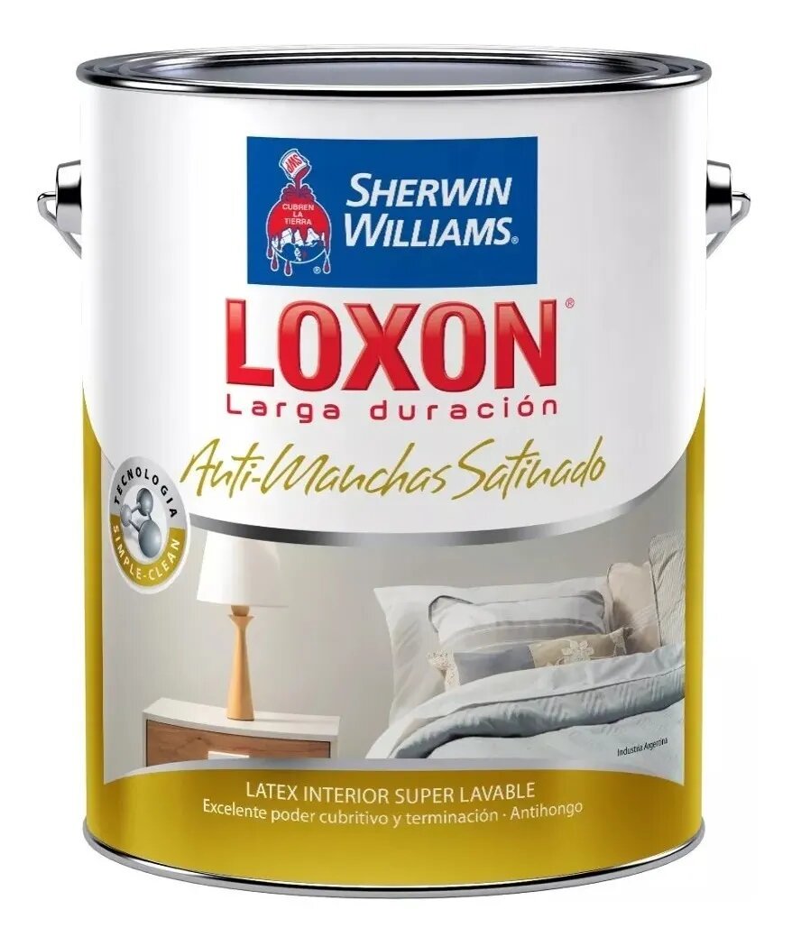 Loxon Latex Antimanchas Interior Satinado Sherwin Williams